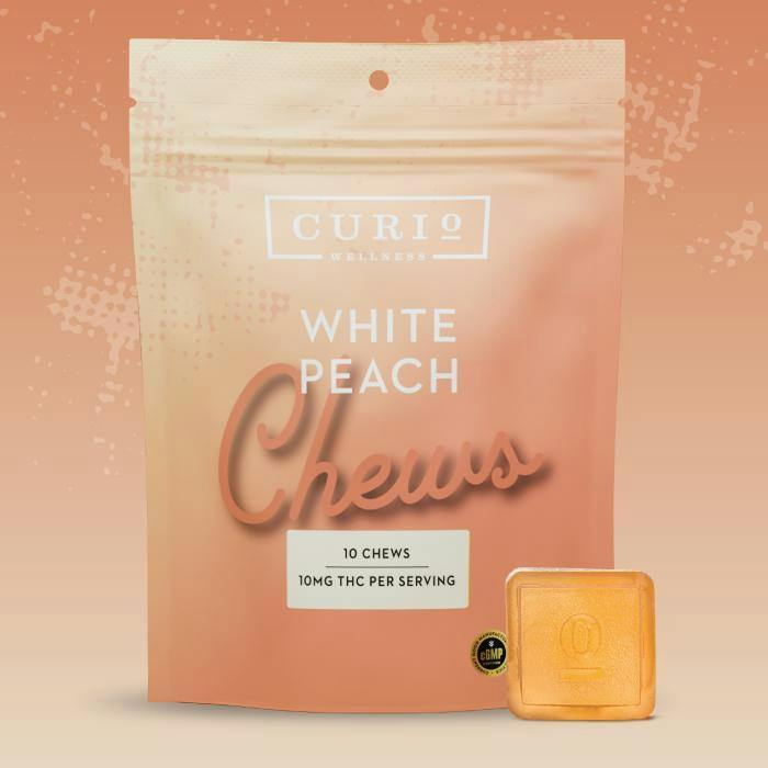 Curio Wellness: Chews | White Peach | 100mg | 10pk