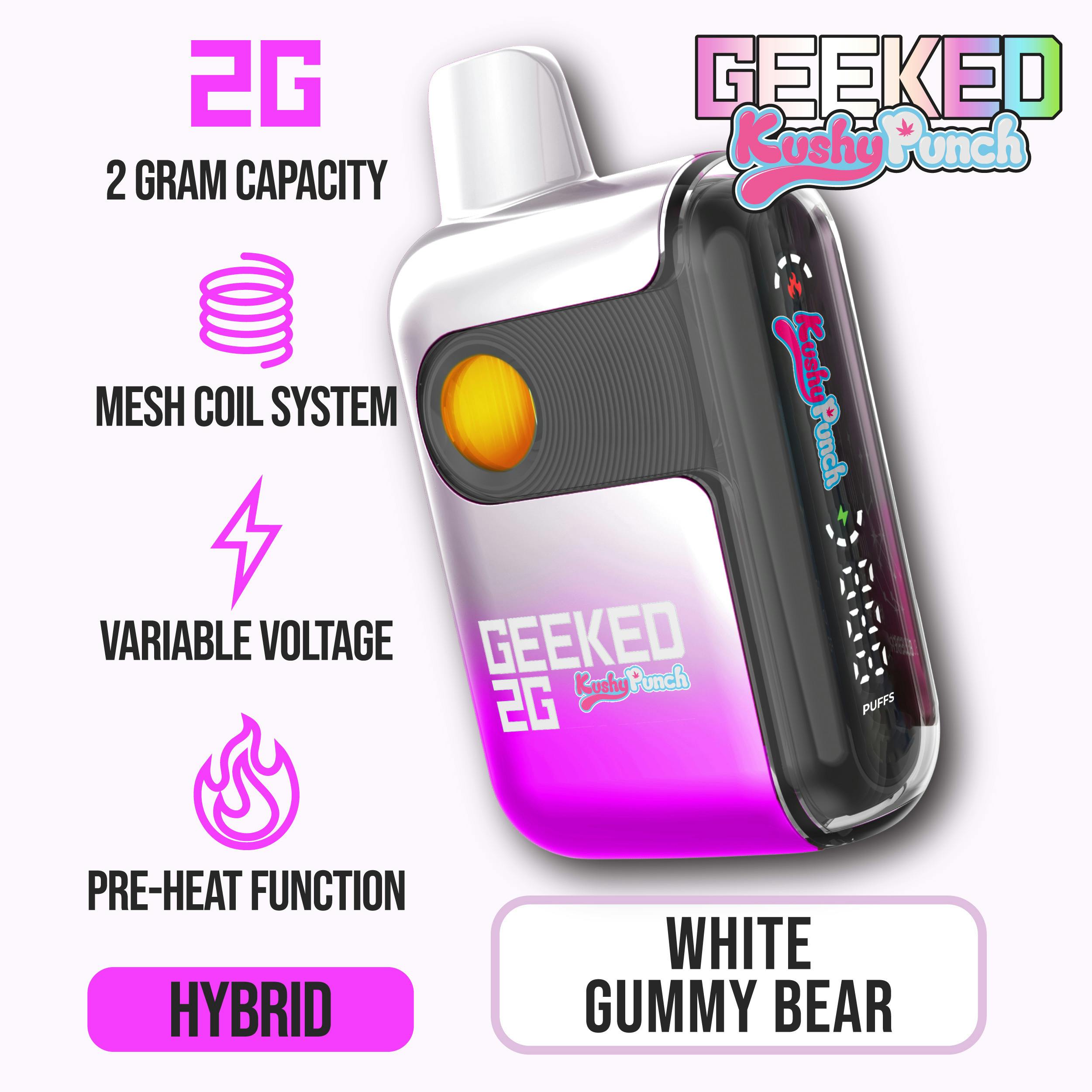 White Gummy Bear All-in-One Vape (2g)