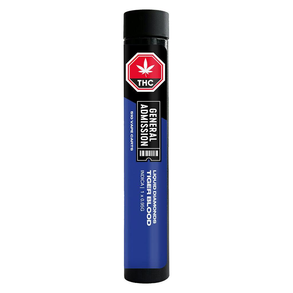 Tiger Blood Liquid Diamond 510 Thread Vape Cartridge - 0.95g