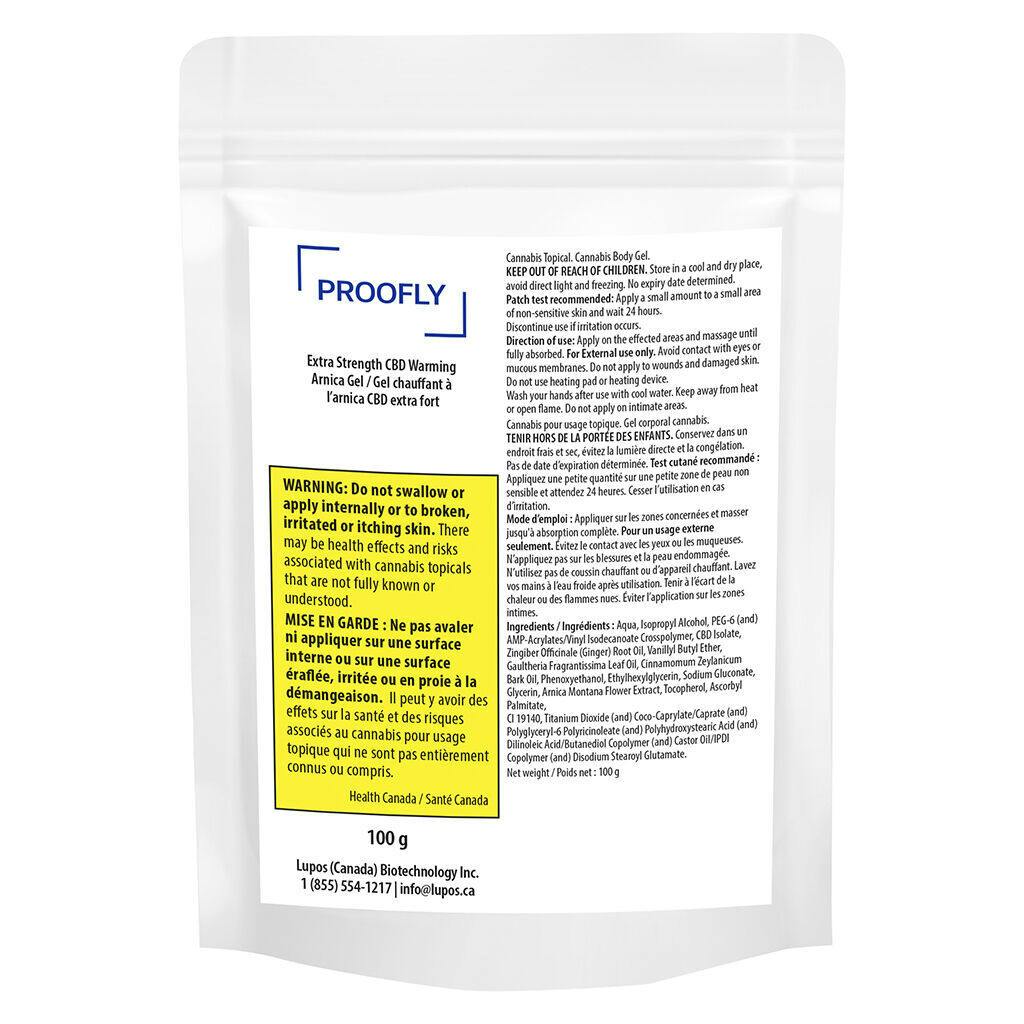 Extra Strength CBD Warming Arnica Gel - 100g