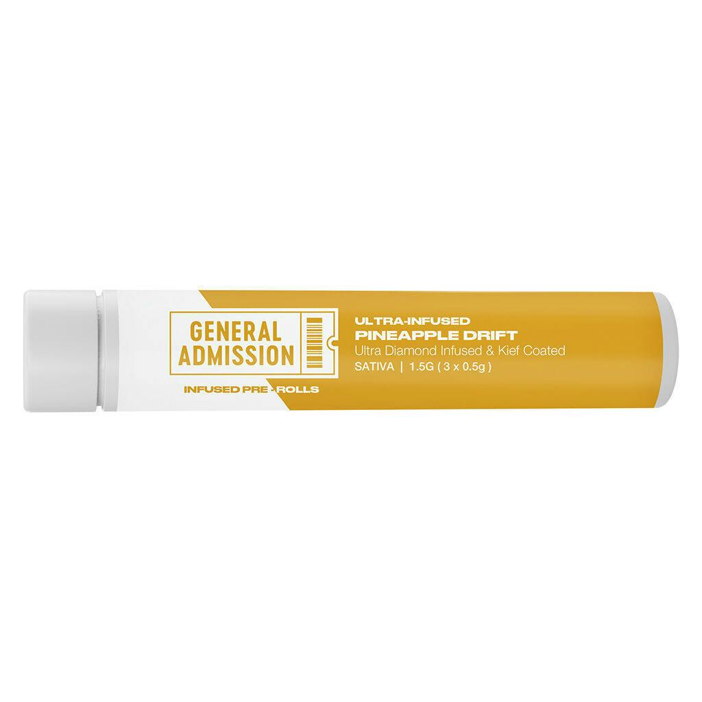 Pineapple Drift Diamond Infused Pre-Rolls - 3x0.5g