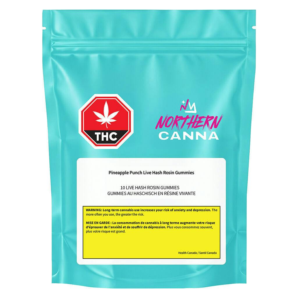 Pineapple Punch Live Hash Rosin Gummies - 10x1 Pack