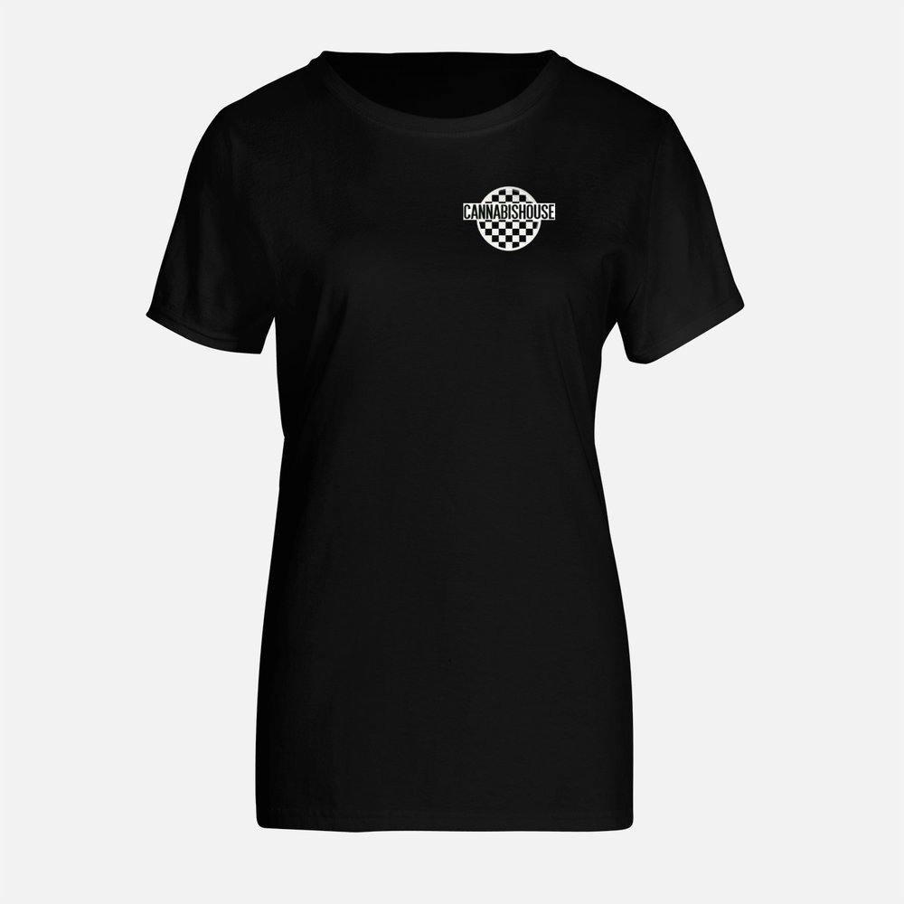 House Short Sleeve Checker Womens M