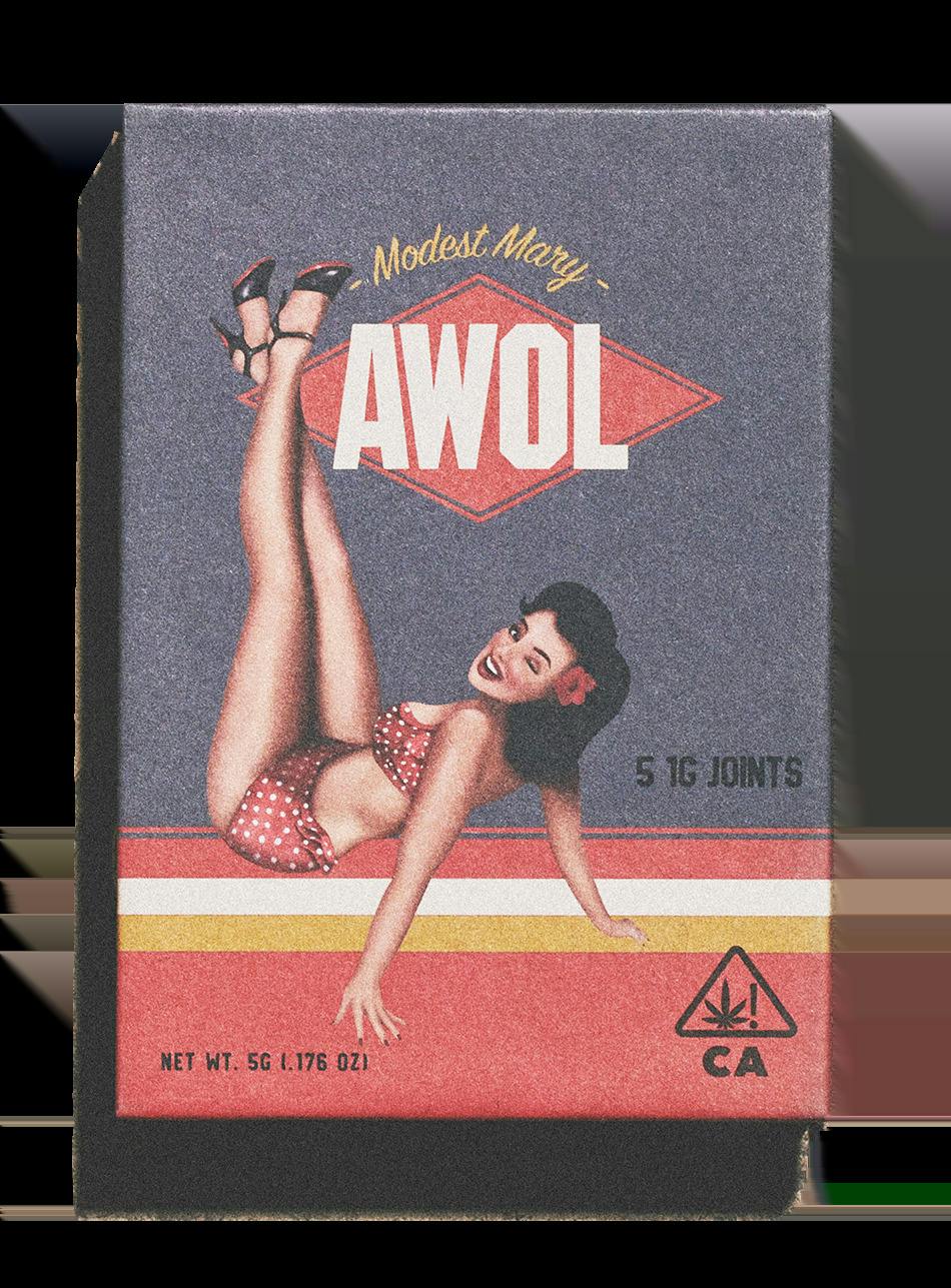 Pink Runtz [H] Modest Mary | 5G (5PK) Indoor Non-Infused Pre-Rolls | AWOL