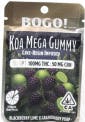 Blackberry Lime X Grandaddy Purp [I] | 100mg 2:1 THC:CBN Live Resin Single Gummy | Koa