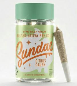 Citrus Crush [S] | 2.5G (5pk) Infused Pre-Rolls | Sundae