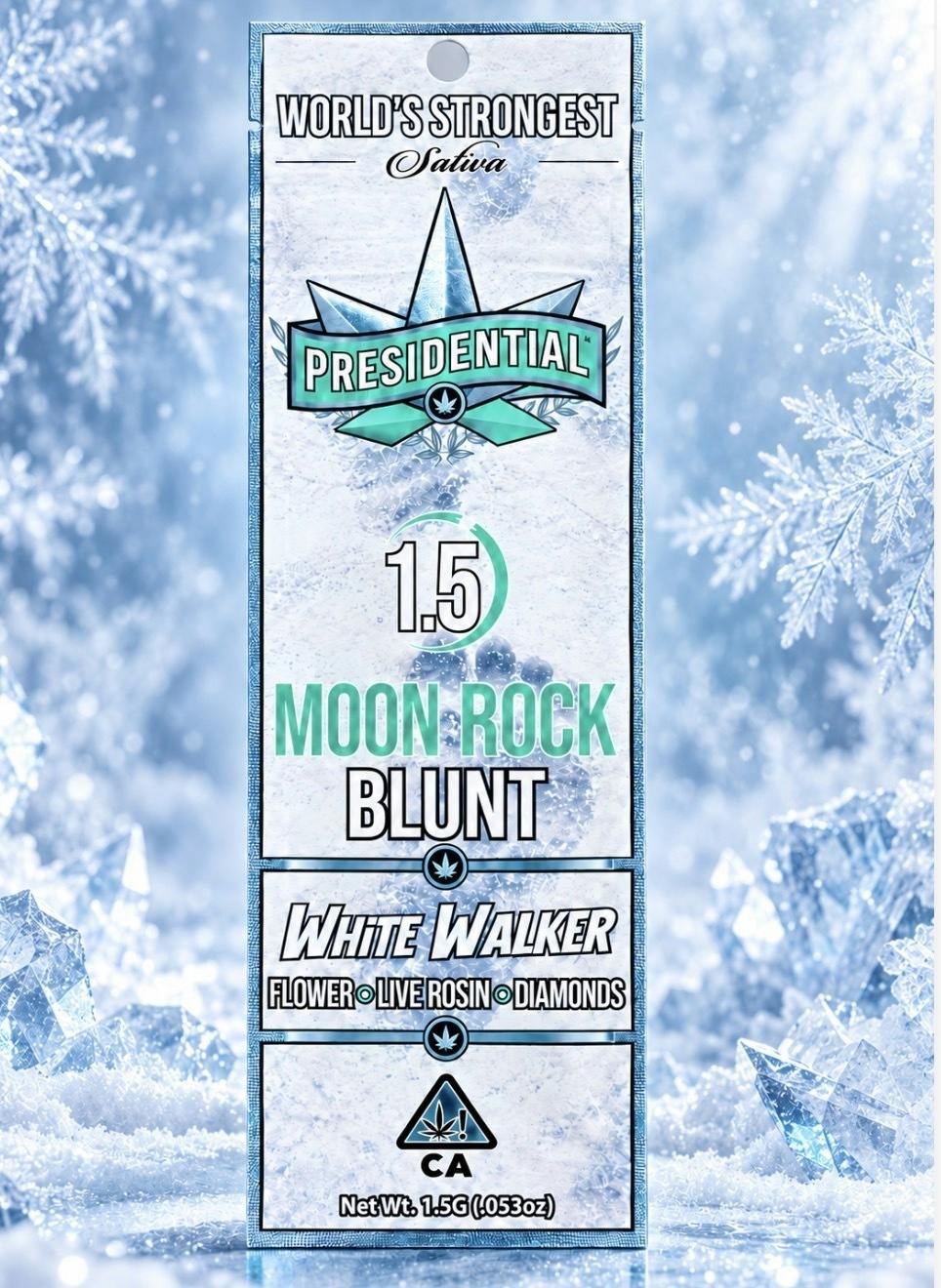 White Walker [S] | 1.5G Rosin Moon Rock Blunt | Presidential
