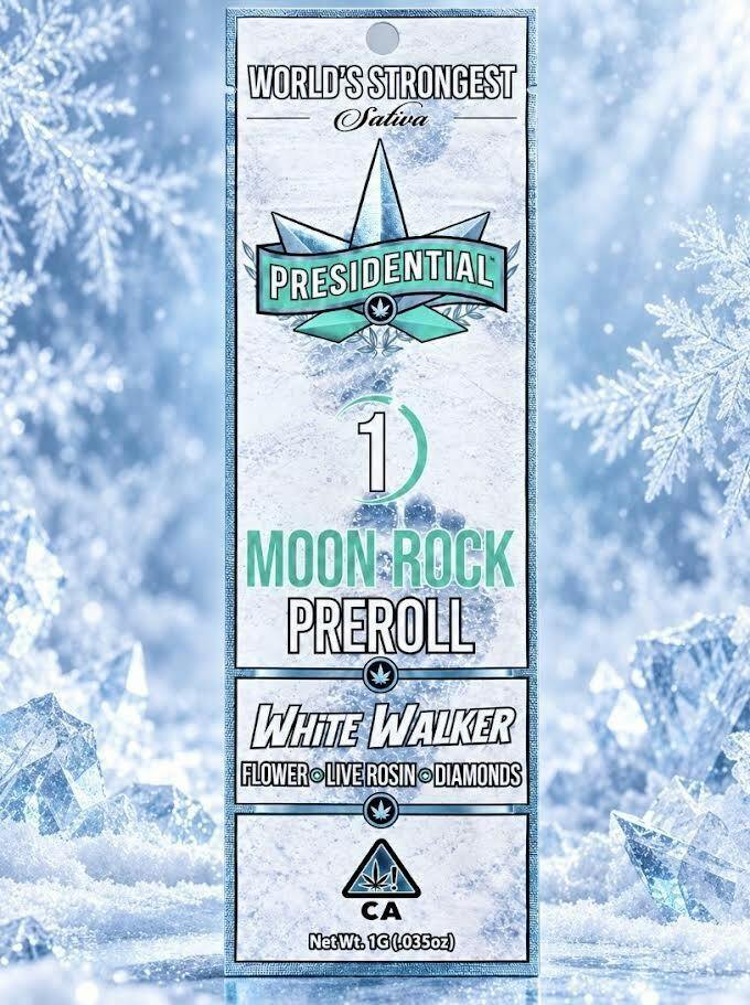 White Walker [S] | 1G Rosin Moon Rock Pre-Roll | Presidential