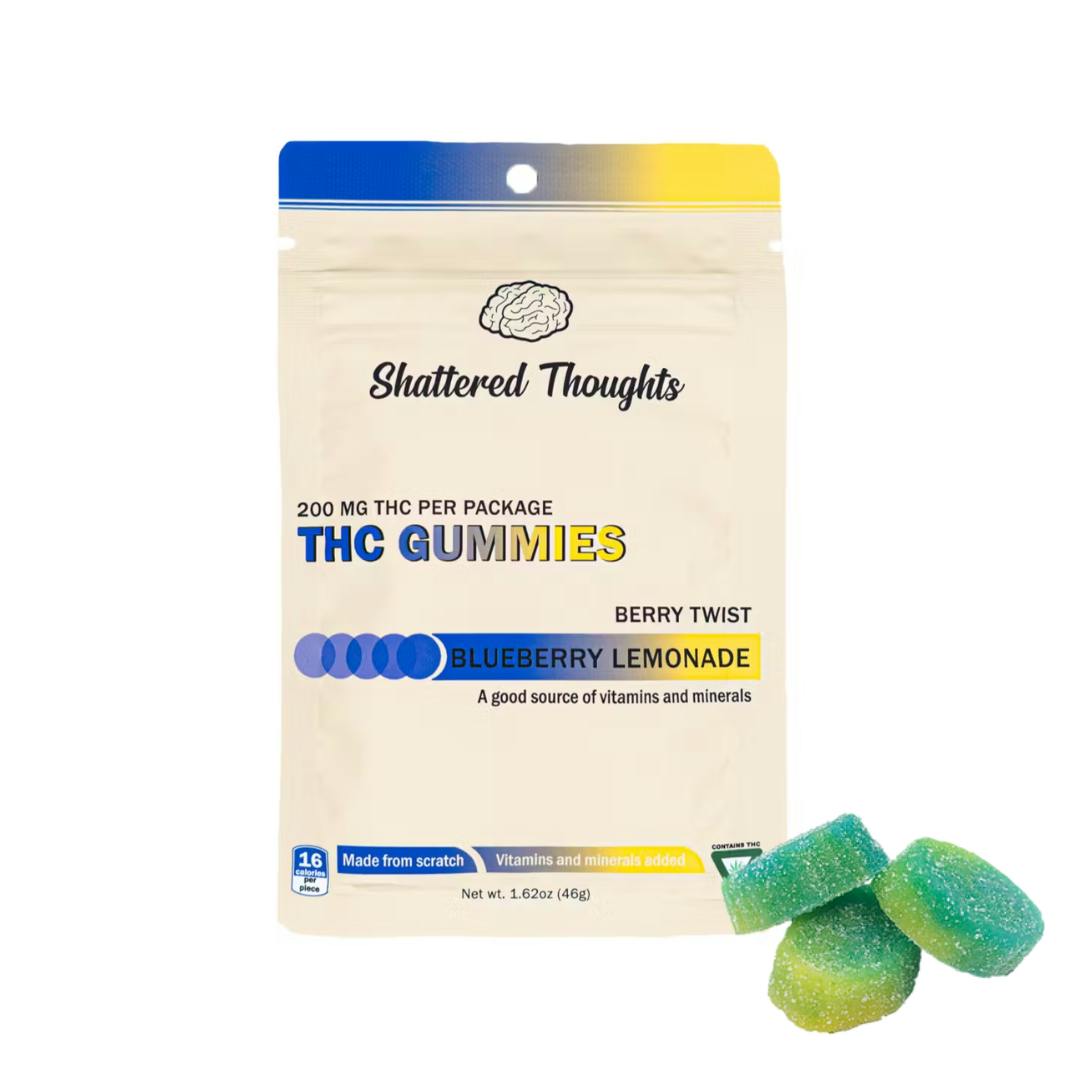 Shattered Thoughts | Blueberry Lemonade Gummies | 10x20mg