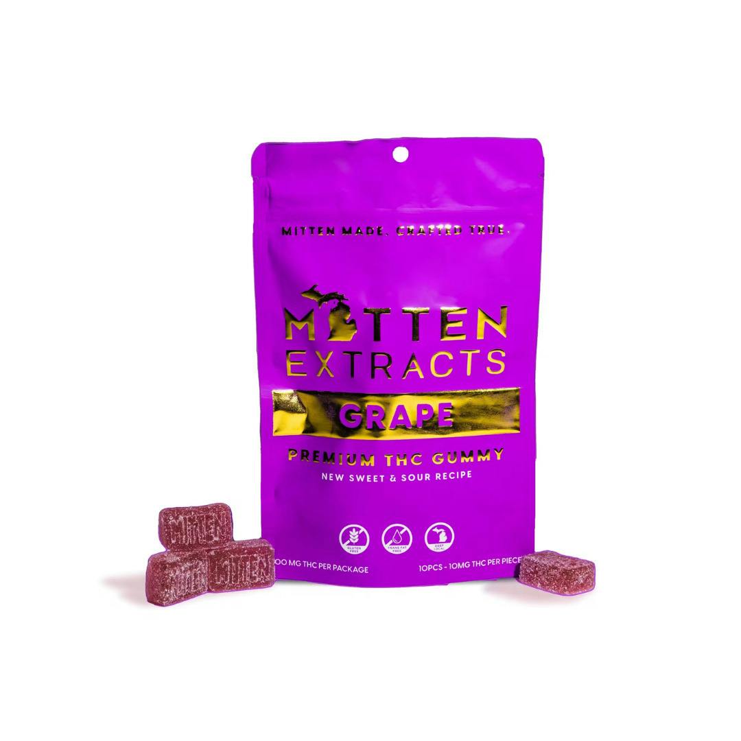 Mitten Extracts | Grape Burst Fruit Chews | 10x20mg