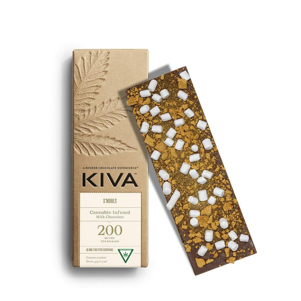 Kiva | S'Mores Chocolate Bar | 20x10mg
