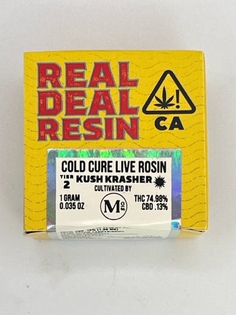 Real Deal Resin, 1g Live Hash Rosin