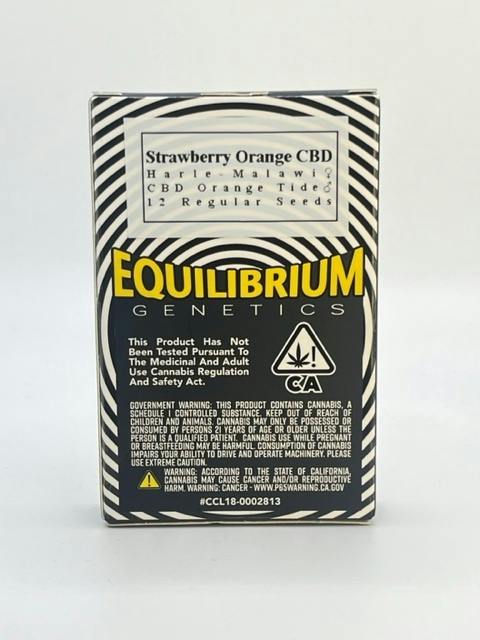 SALE Equilibrium Strawberry Orange CBD Seeds 12pk ND (Mendo)