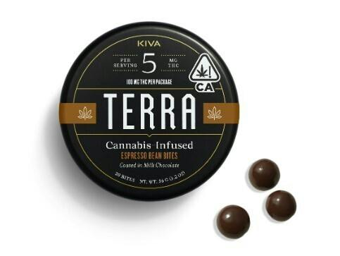 Terra | Dark Chocolate Espresso Beans | 100mg | 20ct | 5mg/ea