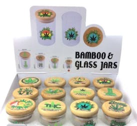 Bamboo Glass Jar - Small ND