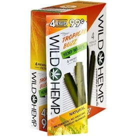 Wild Hemp Tropical Buzz Hemp Wraps 4pk ND #43601