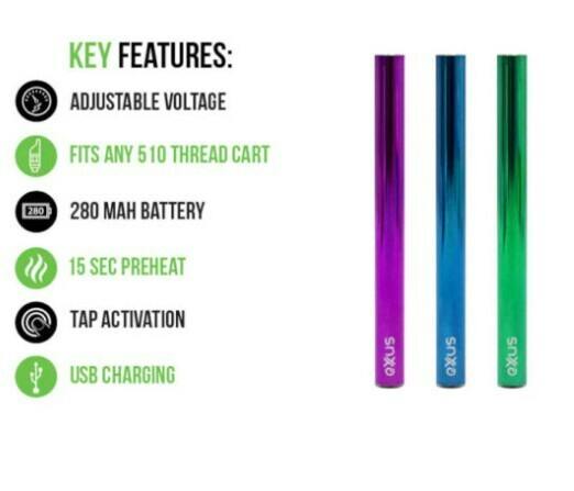 Exxus Tap VV 2.0 510 Battery PD #54962