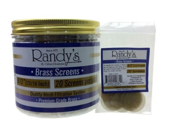 Randy's 812 Brass Screens 20pk #41200