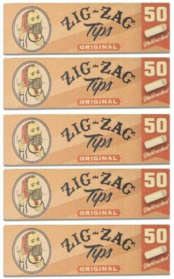 Zig Zag Unbleached Tips 50pk PD
