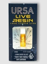 URSA 1g Lemon Cherry Gelato Live Resin Cartridge