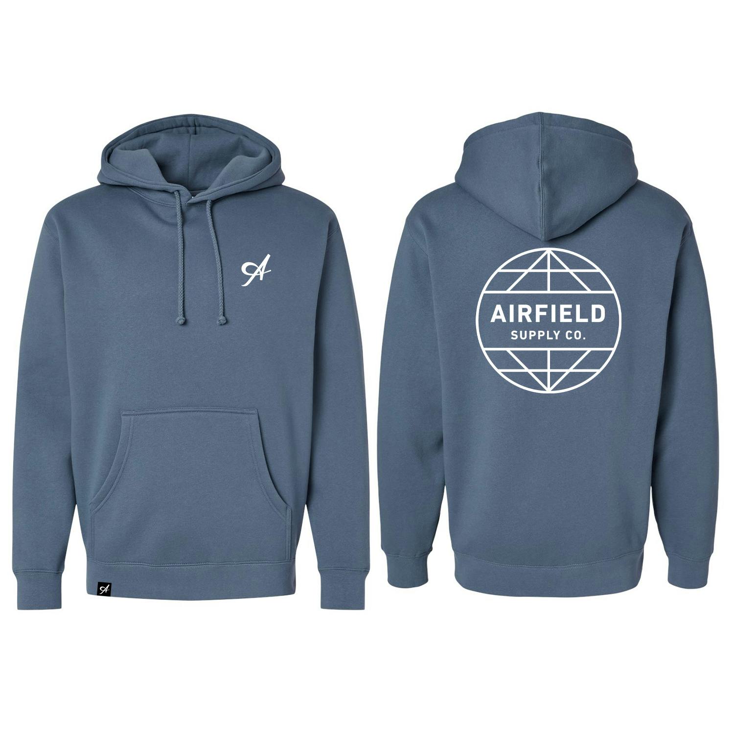 AIRFIELD PULLOVER - STONE BLUE - Small