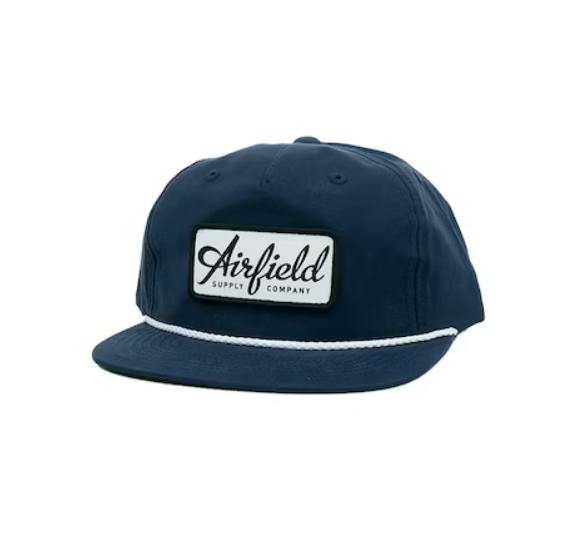AIRFIELD HAT SCRIPT LOGO - NAVY