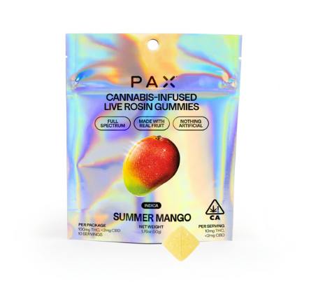 Summer Mango | Live Rosin Gummies | 10mg/ea | 10pk | 100mg