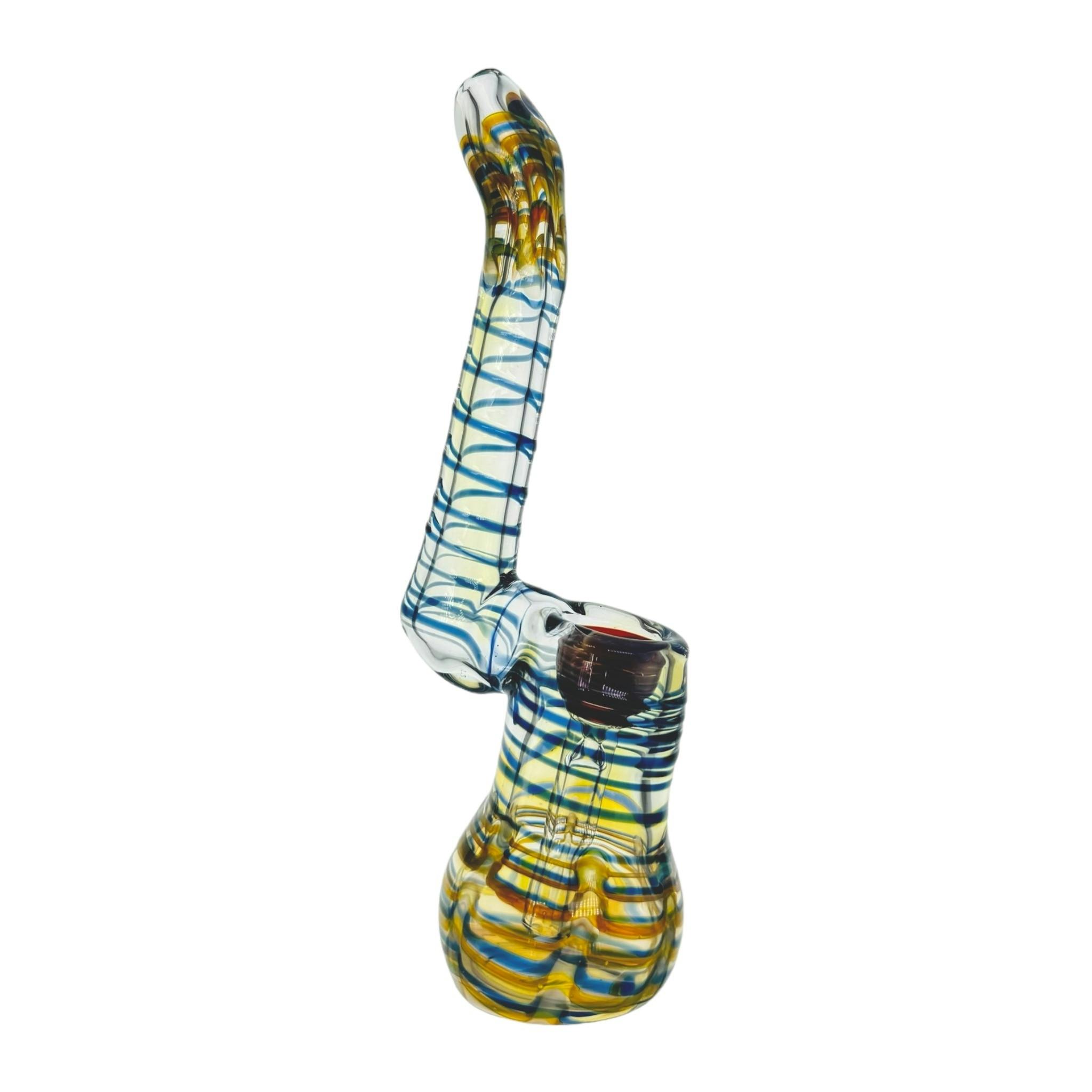 28A - HANDBLOWN SHERLOCK STYLE GLASS BUBBLER - One Size