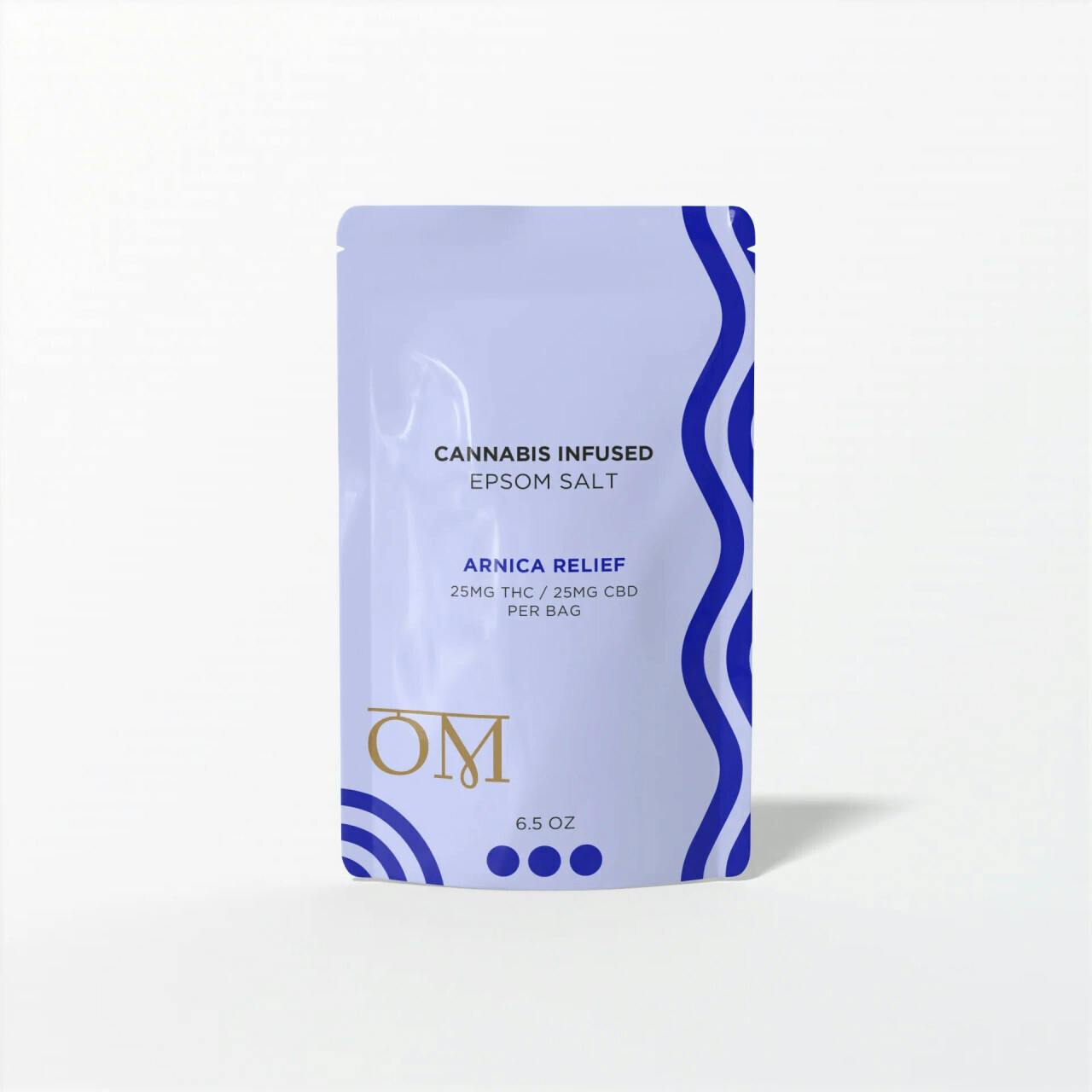 OM - ARNICA RELIEF BATH SALT 1:1 THC:CBD - 50 mg