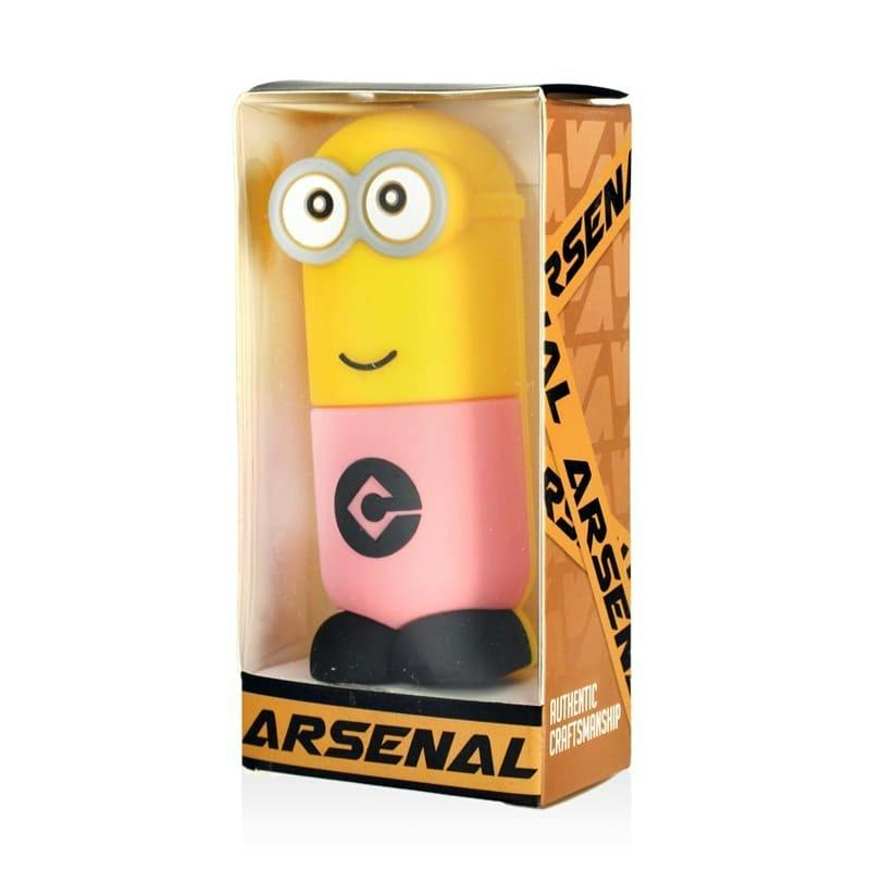 4.5" Arsenal Funny Minion Silicone Hand Pipe - Assorted Colours