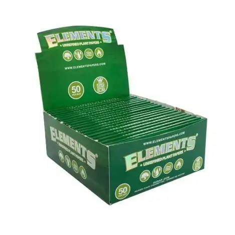 Elements Green smoking Papers 1 1/4"