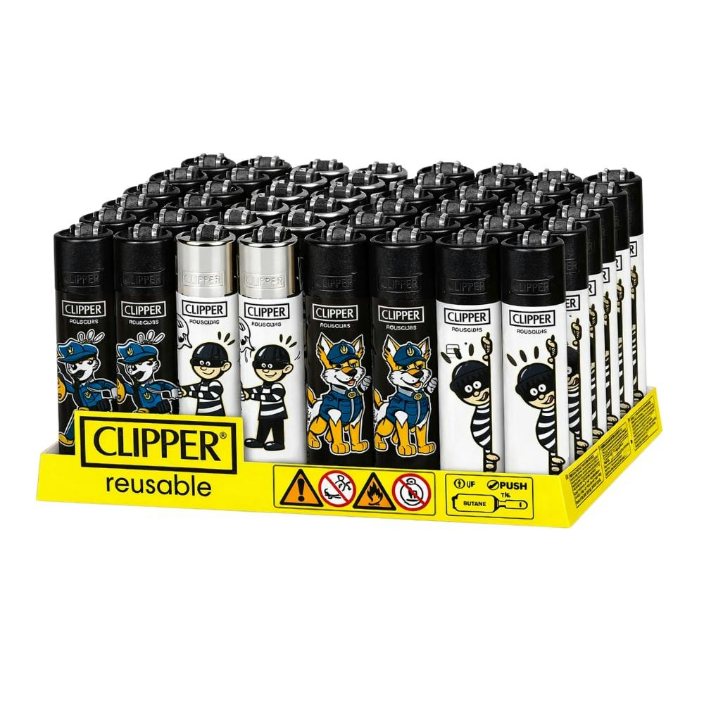 Clipper Cops and Robbers Lighters