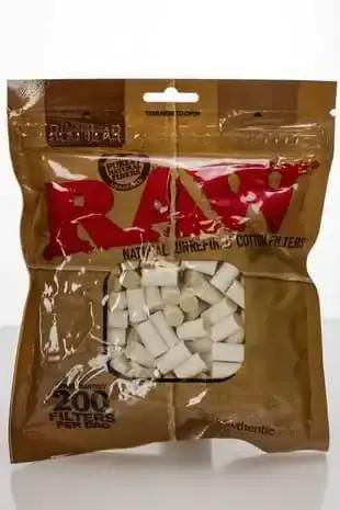 Raw Regular Natural Unrefined Cotton Filter Tips
