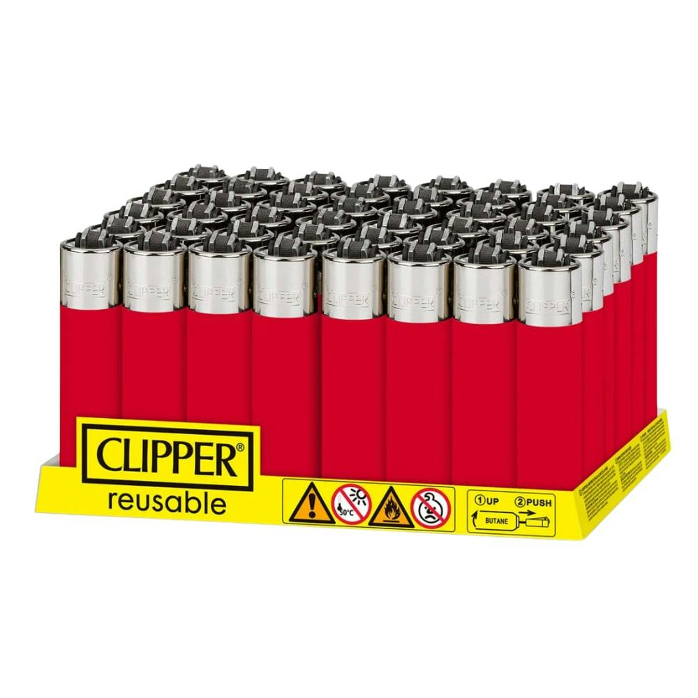 Clipper Translucent Red Lighter
