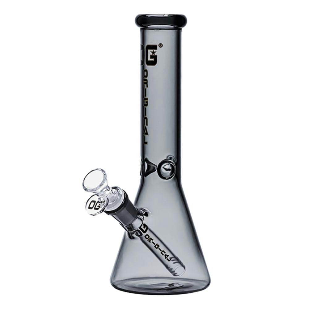 10" OG Original Coloured Beaker - Transparent Black