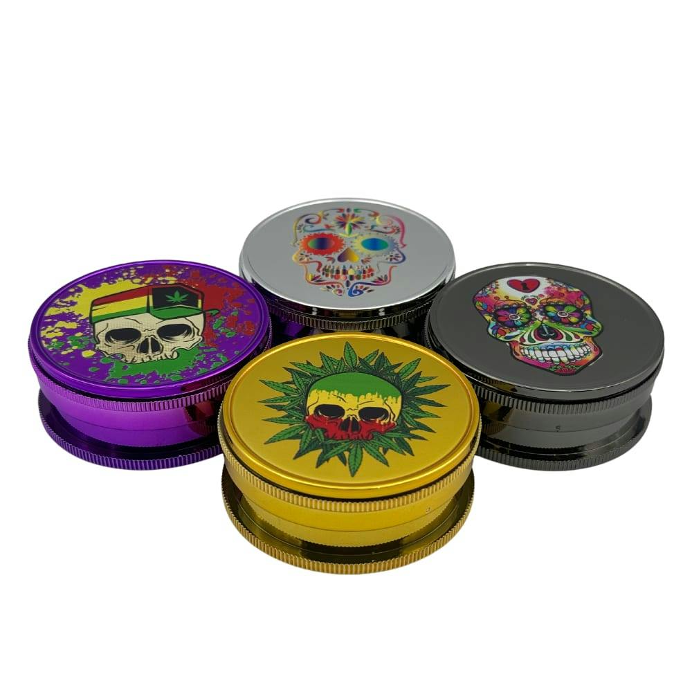 Arsenal Splashy Skull 60mm 3-Pc Grinder