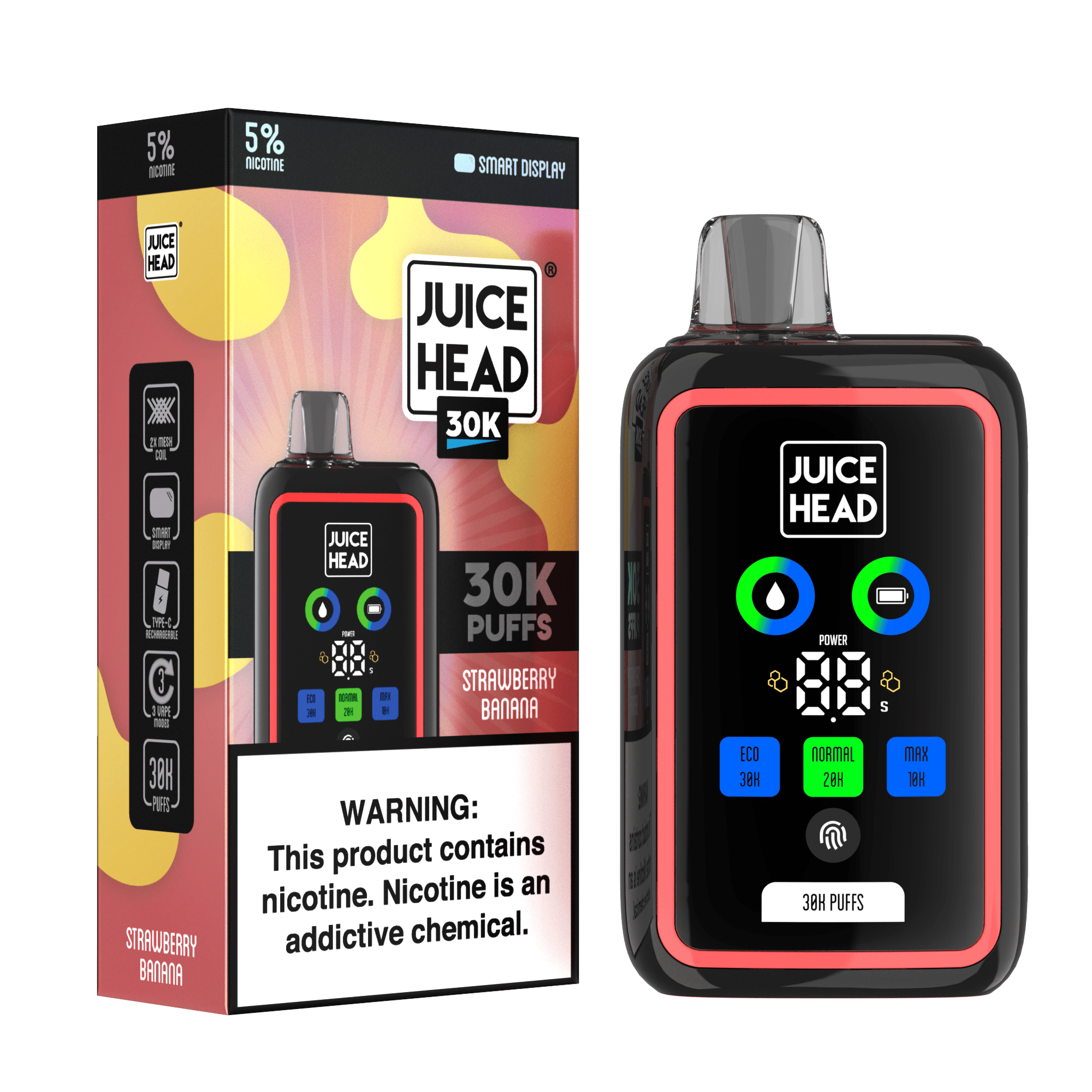 JUICE HEAD 30K - Strawberry Banana