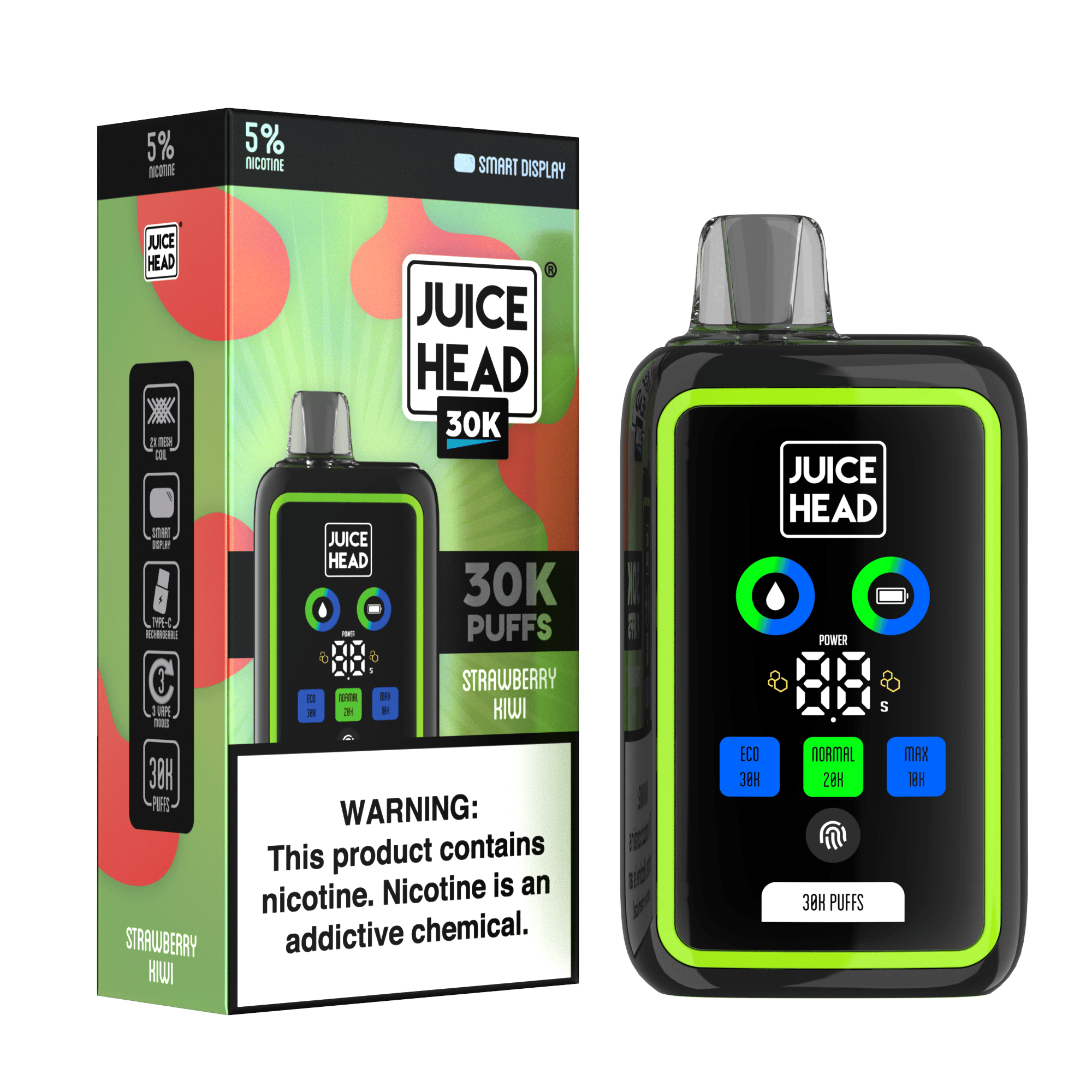 JUICE HEAD 30K - Strawberry Kiwi