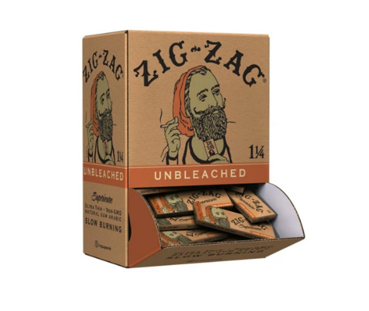 Tan Zig Zag 1-1/4 Unbleached Papers
