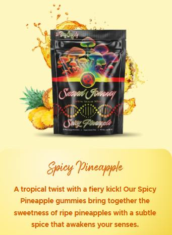 Sacred Journey Mushroom - Microdose Gummies - Spicy Pineapple