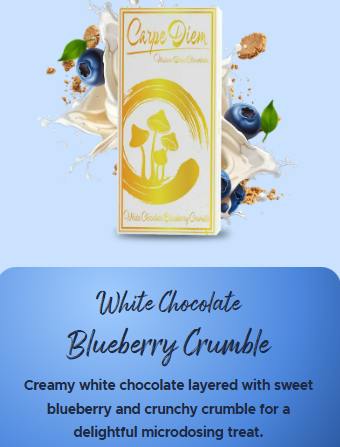 Sacred Journey Mushroom - White Chocolate Blueberry Crumble