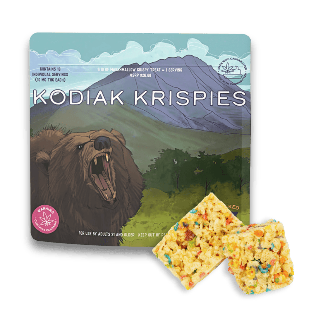 Kodiak Krispies w/Strawberry Crumble 100mg (Indica)