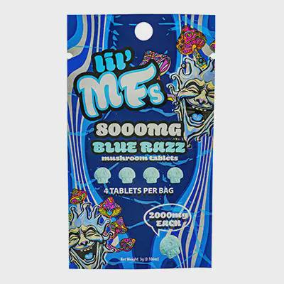 LIL' MF Mushroom Tablet Blue Raz 4pk