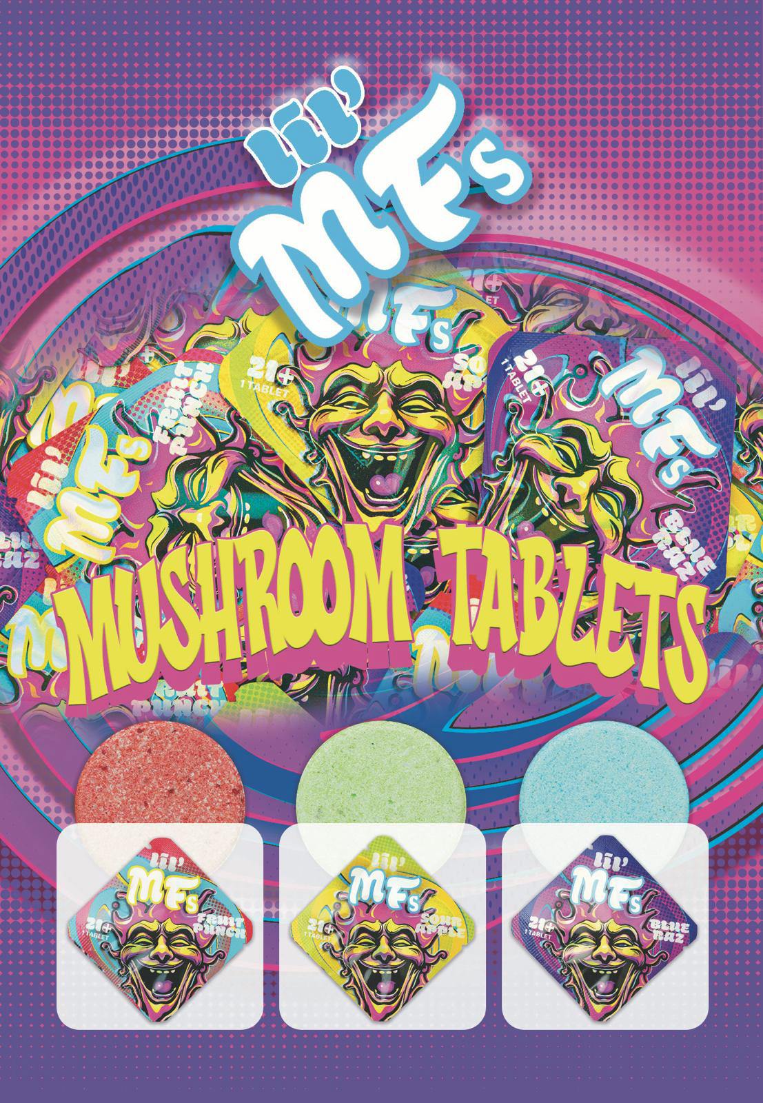 LIL' MF Mushroom Tablet Blue Raz
