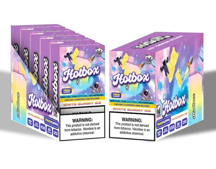 White Gummy Ice 7500 Nic