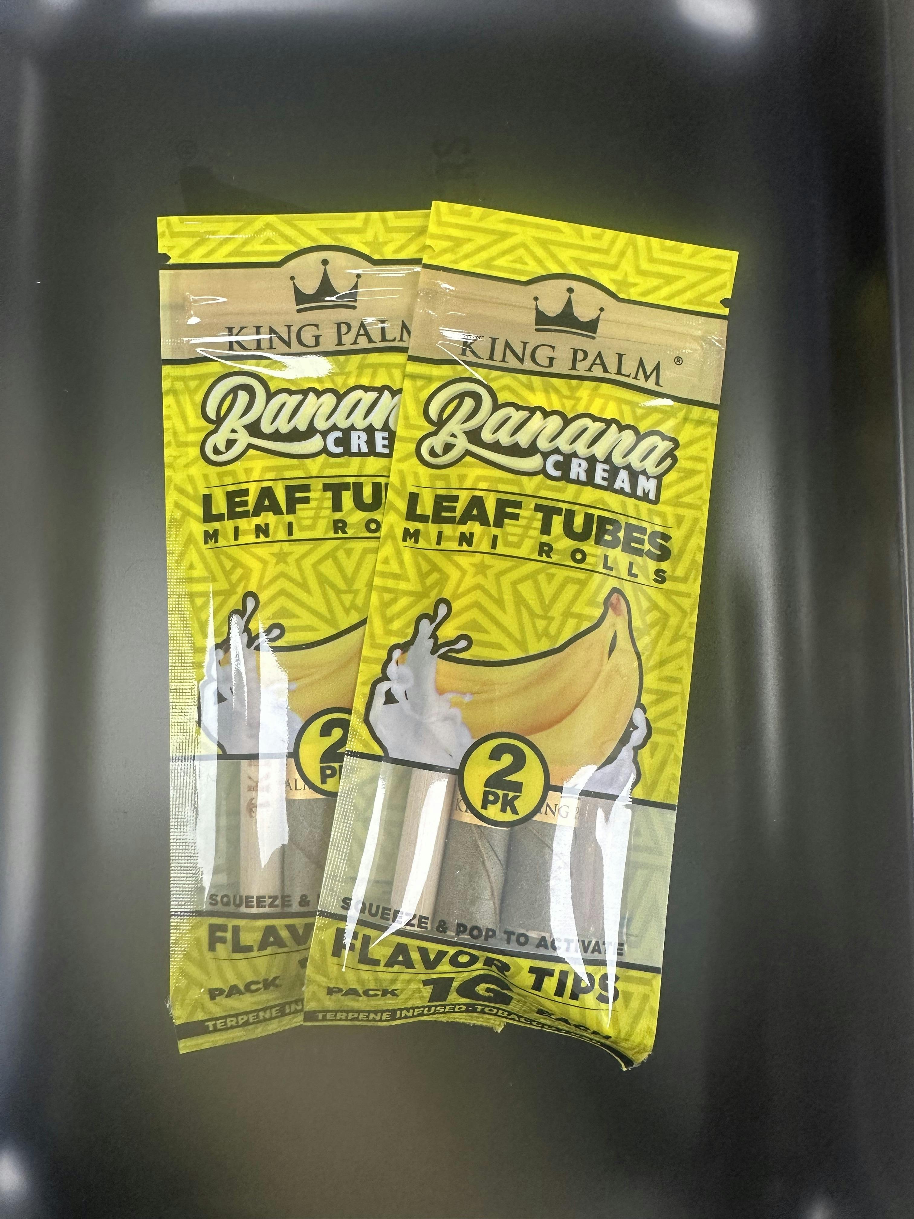 King Palm - Leaf Tube Mini Rolls - Banana Cream Flavor
