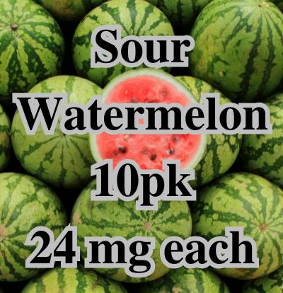 605 - Sour Watermelon 10pk Gummy 24mg per gummy