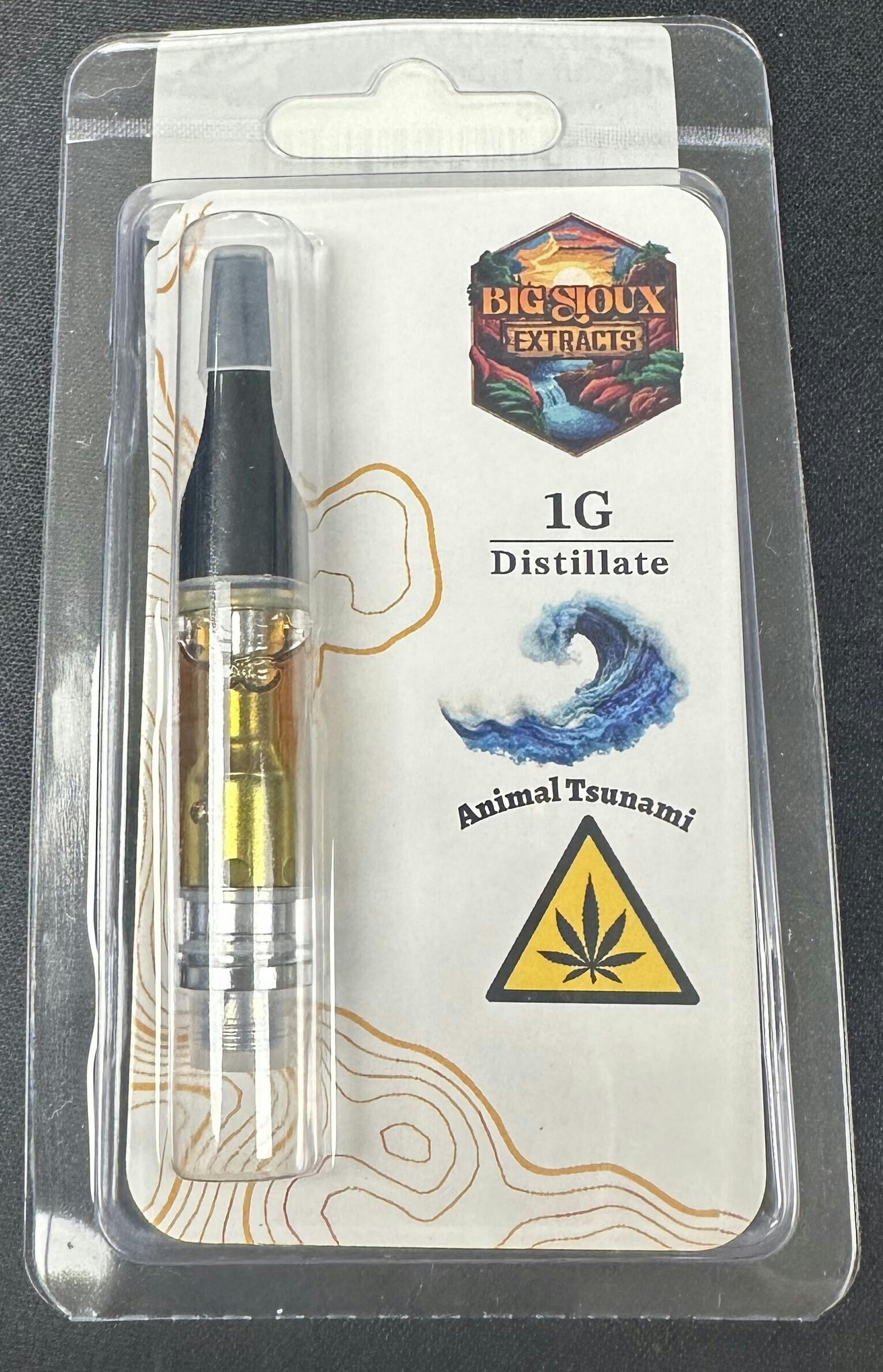 Big Sioux Bud - Animal Tsunami 1g Cart - Hybrid