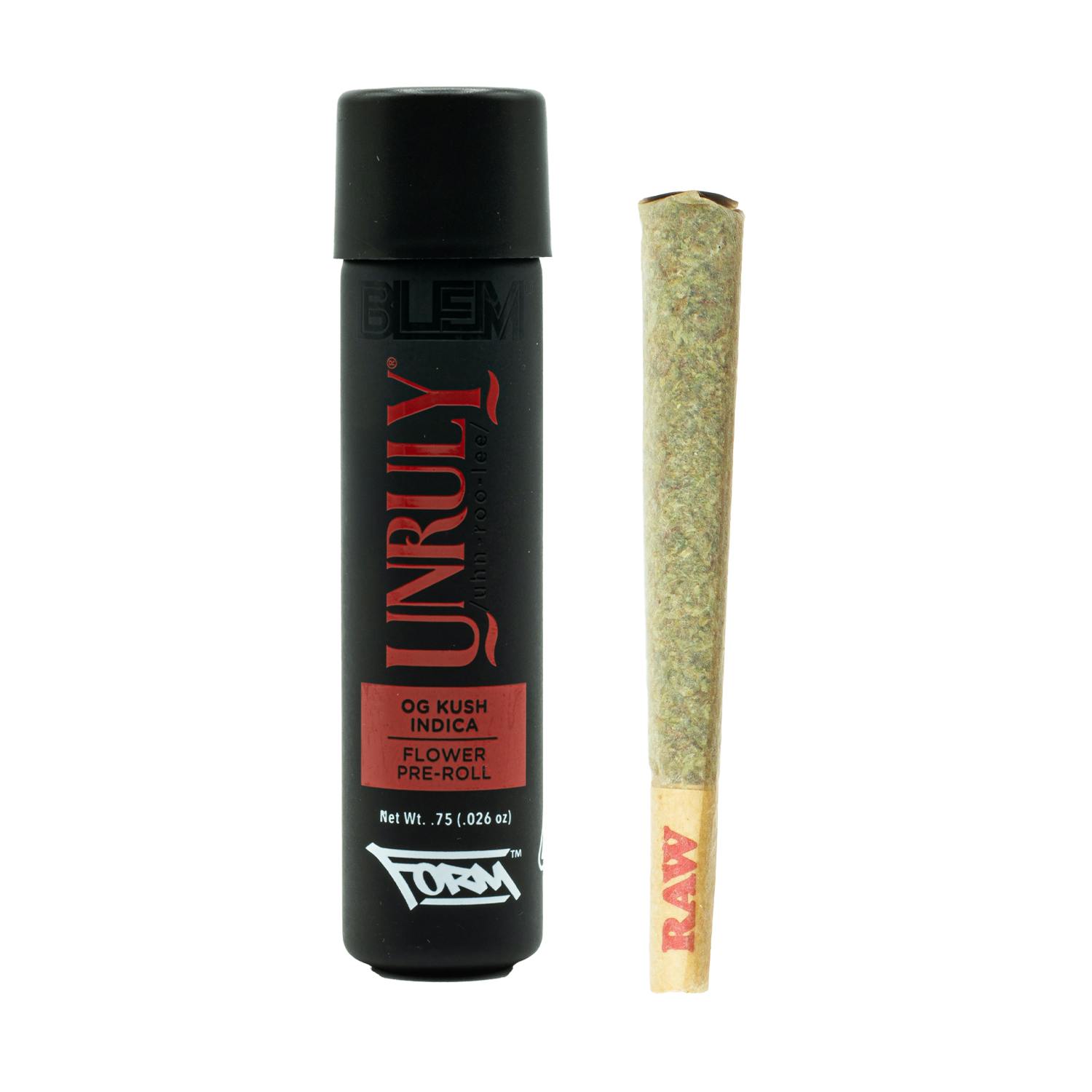 BLEM - INDOOR PREROLL - UNRULY OG - 0.75G