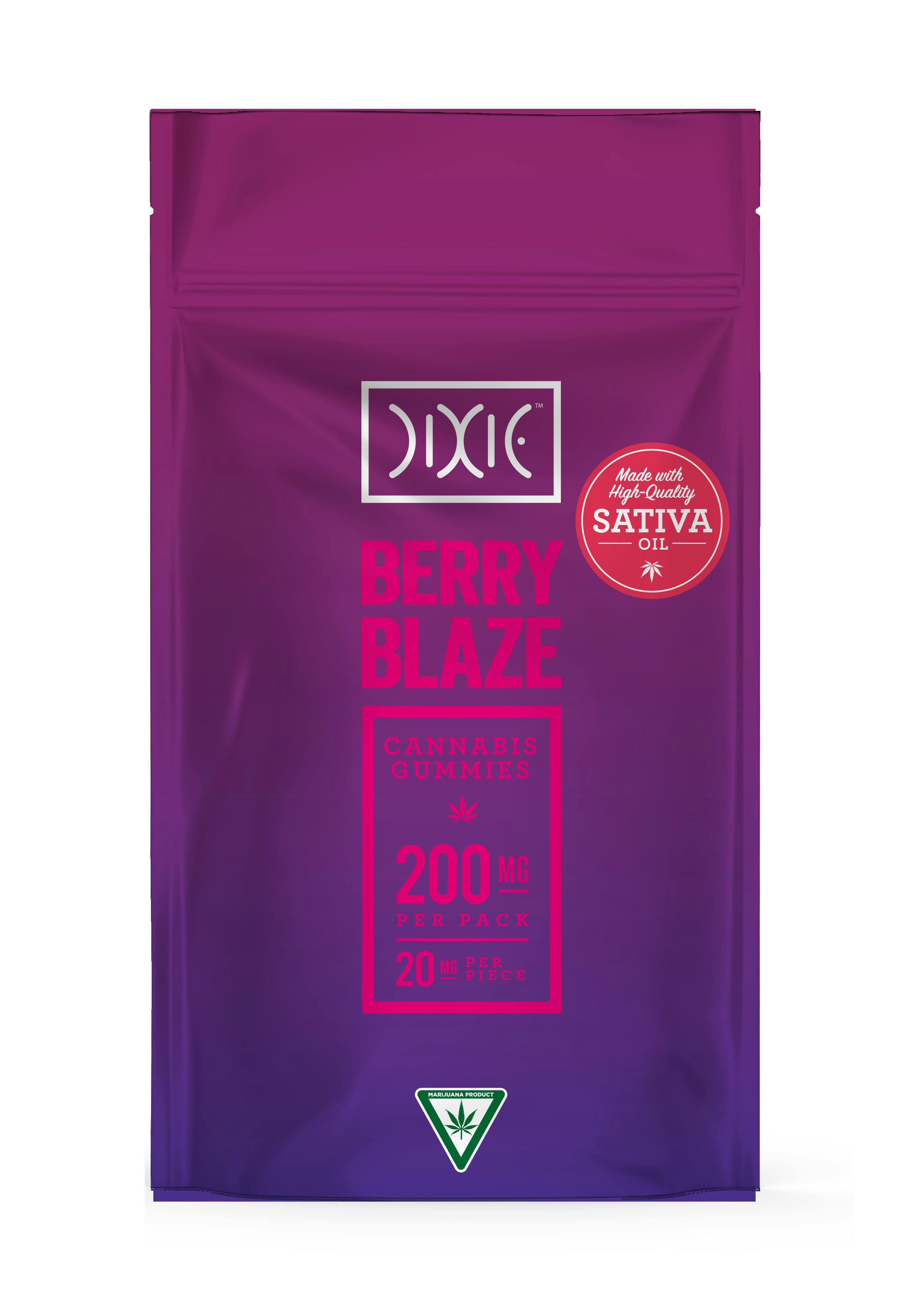 Dixie Berry Blaze Gummies 200mg (10x20)